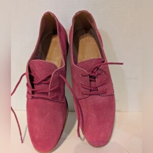 Piper Suede Oxfords Frye & Co. Magenta Sz.7.5‎